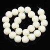 Spray Painted Natural Wood Beads Strands WOOD-S053-56G-2