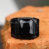 Alloy with Glass Finger Rings for Men FS-WG2A945-11-2