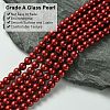 Eco-Friendly Dyed Glass Pearl Round Beads Strands HY-A008-6mm-RB038-3