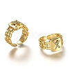 Brass Micro Pave Clear Cubic Zirconia Cuff Rings RJEW-H541-01X-G-2