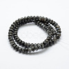 Natural Larvikite Beads Strands X-G-G665-06-6x4mm-2