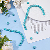 1 Strand Synthetic Turquoise Dyed Beads Strands G-FH0002-59B-4
