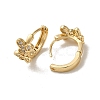 KC Gold Plated Brass Micro Pave Cubic Zirconia Hoop Earring EJEW-L271-01KCG-09-2