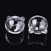 Handmade Kitten Blown Glass Globe Beads BLOW-T001-31-2