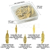 60Pcs Tibetan Style Alloy Pendants TIBEP-FS0001-20-4