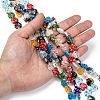 Heart Handmade Millefiori Glass Beads Strands LK-R004-68-4