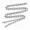Ion Plating(IP) 304 Stainless Steel Paperclip Chains CHS-S006-JN957-3-3