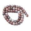 Ombre Effect Dyed Glass Beads Strands X-GLAA-T031-01O-14-3