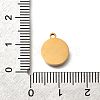 304 Stainless Steel Flat Round Charms STAS-Q348-27B-G03-3