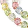 Synthetic Colored Topaz Crystal Beads Strands G-Q010-A14-01-4