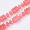 Natural Rhodochrosite Beaded Necklaces NJEW-S392-27-4