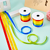 3 Rolls Rainbow Color Polyester Ribbon Set OCOR-TA0002-17-5