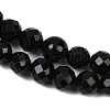Natural Black Tourmaline Beads Strands G-G927-46-9