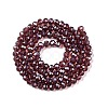 Electroplate Glass Beads Strands EGLA-A044-T4mm-A13-3