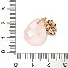 Natural Rose Quartz Pendants G-K422-02KCG-06-3