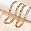 304 Stainless Steel Figaro Chain Necklaces NJEW-S442-02G-3