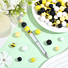 100Pcs Silicone Beads SIL-PA0001-39B-4