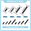 2840Pcs 8 Styles Glass Twist Bugle Beads SEED-AR0001-45-2