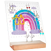 Transparent Acrylic Slant Back Earring Display Stands EDIS-WH0035-20A-01-1