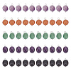 50Pcs 5 Styles Nuggets Natural Red Aventurine & Green Aventurine & Amethyst & Obsidian & Lapis Lazuli Charms PALLOY-HY00026-1