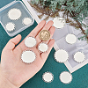 12Pcs 3 Styles Iron Slide Charms Cabochon Settings FIND-PH0008-77S-3
