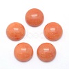 Natural Red Aventurine Cabochons G-P393-R48-4MM-1