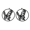 Spray Painted 403 Stainless Steel Pendants SA-CBA5926-02-1
