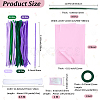 DIY Chenille Stem Tinsel Garland Craft Kits DIY-SC0033-14B-2