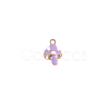 Golden Tone Alloy Enamel Mushroom Charm FIND-SZC0017-016-1