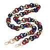 Acrylic Octagon Link Bag Decorative Chains HJEW-YW00116-05-1