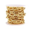 Brass Paperclip Chains LCHA-SZ0001-01G-RS-7