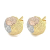 Brass Ear Studs EJEW-P261-14ML-1