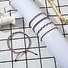 5Pcs 5 Style Nylon Thread Woven Braided Bracelets Set BJEW-SW00052-4