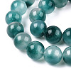 Two Tone Natural White Jade Bead Strands G-R165-8mm-05-3