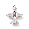 Brass Micro Pave Cubic Zirconia Charms KK-C012-42P-2
