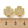 Brass Cubic Zirconia Beads KKB-L215-031G-3