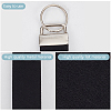 4Pcs 2 Styles Felt Keychain Clasps FIND-GF0009-68-6