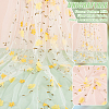 Flower Pattern Milk Fiber Mesh Fabric DIY-WH0888-09C-5