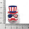 Independence Day Theme Silicone Beads SIL-M005-01C-3