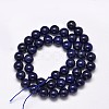 Dyed Natural Lapis Lazuli Round Beads Strands G-M169-8mm-05-2
