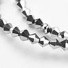 Electroplate Glass Beads Strands EGLA-J026-3mm-F19-3