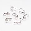 Brass Leverback Earring Findings KK-B797-3-1
