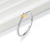 925 Sterling Silver Micro Pave Clear Cubic Zirconia Finger Rings FS-WG81B24-10-1