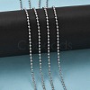 Tarnish Resistant 304 Stainless Steel Ball Beaded Chains CHS-K002-11-3