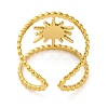 Golden 304 Stainless Steel Open Cuff Rings RJEW-K261-06G-01-3