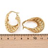 304 Stainless Steel Twist Ring Stud Earrings EJEW-P324-10G-5