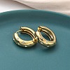 304 Stainless Steel Rhinestone Hoop Earrings EJEW-K268-72G-2