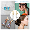 8Pcs 2 Colors Brass Earring Nuts FIND-ME0001-12-4