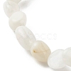 Natural Rainbow Moonstone Nuggets Beads Stretch Bracelet for Her BJEW-JB06951-09-5