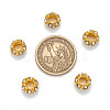 Alloy Rhinestone European Beads CPDL-H997-3-3